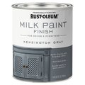 Rust-Oleum Matte Kensington Gray Water-Based Acrylic Milk Paint 1 qt 331053